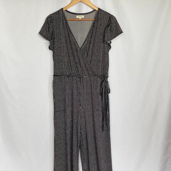 Max Studio crepe jersey Wide Leg jumpsuit Size Medium EUC - Picture 1 of 14